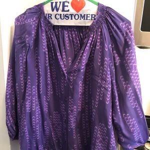 Purple Tucker blouse